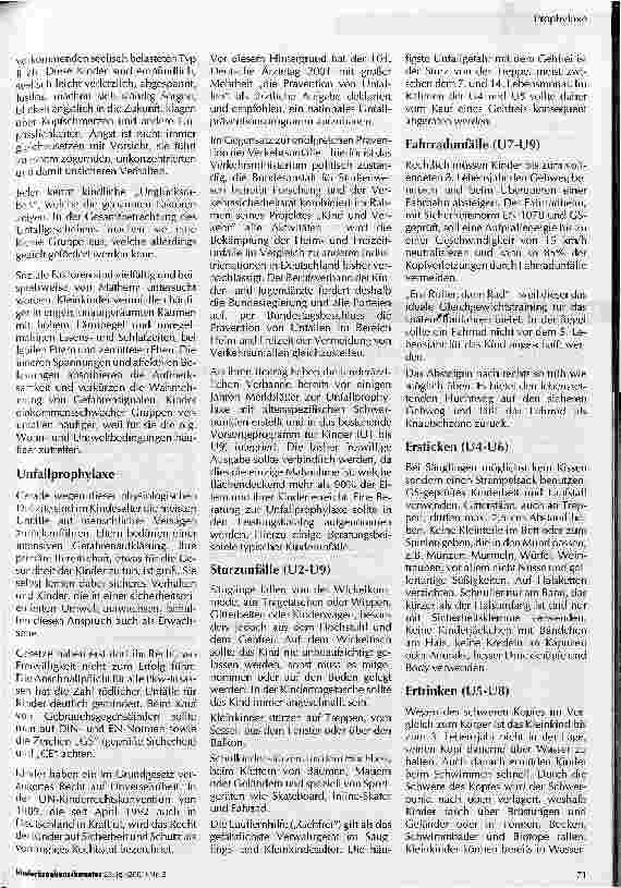Vorschauseite 3: Kinderunfälle und altersspezifisches Gefahrenbewusstsein