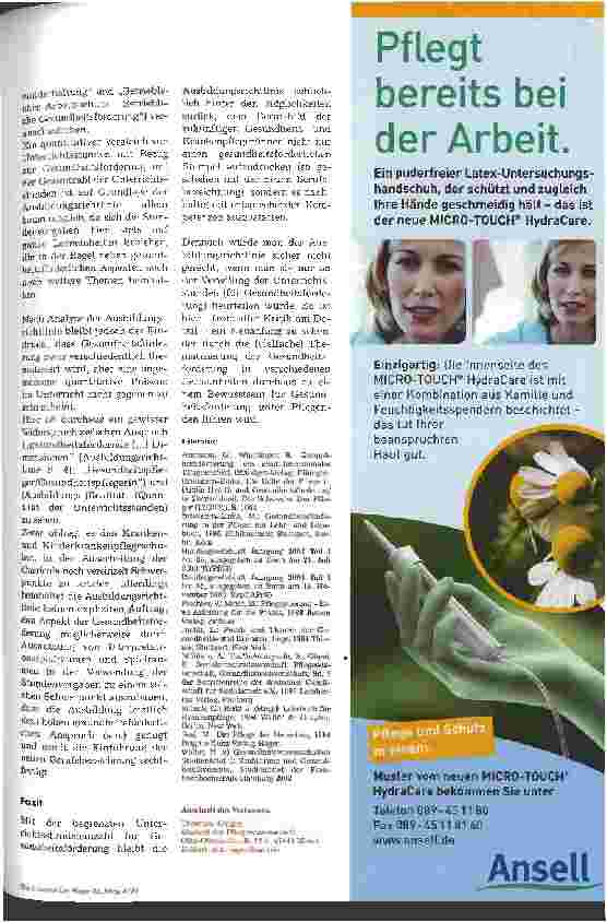 Vorschauseite 4: Für Gesundheitsförderung ausreichend gewappnet?