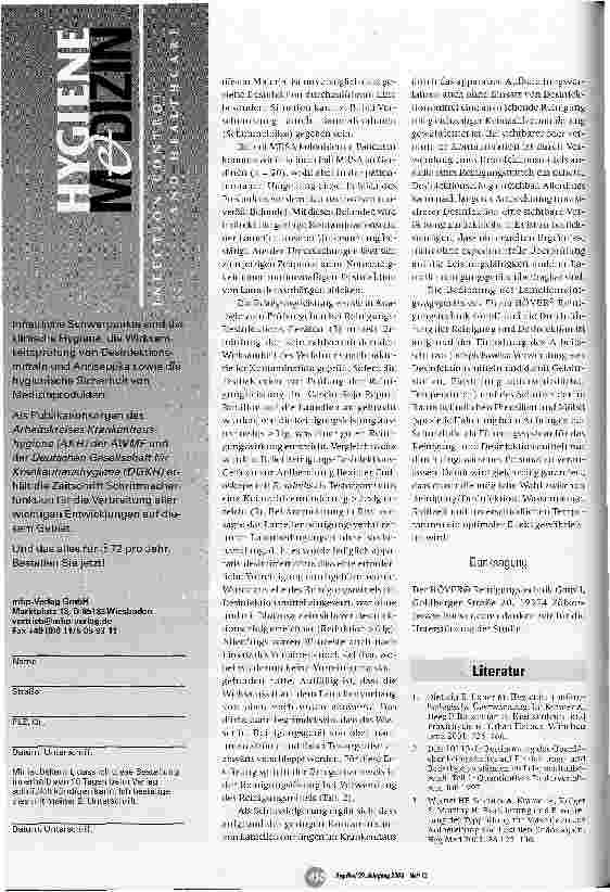 Vorschauseite 4: Hygienesicherheit von Lamellenvorhängen