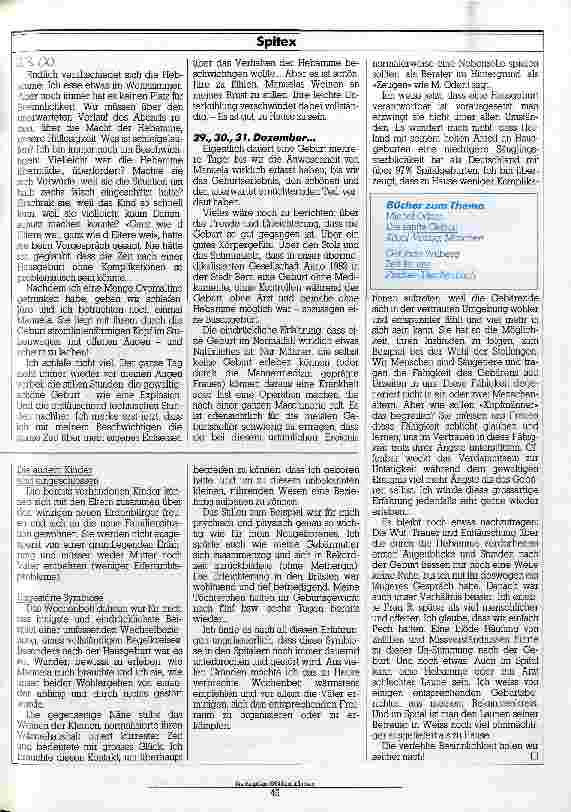 Vorschauseite 4: Ein großartiges Erlebnis Protokoll einer Hausgeburt