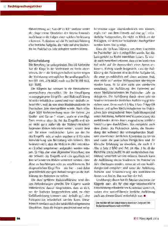 Vorschauseite 2: Aufklärung durch eine Medizinstudentin