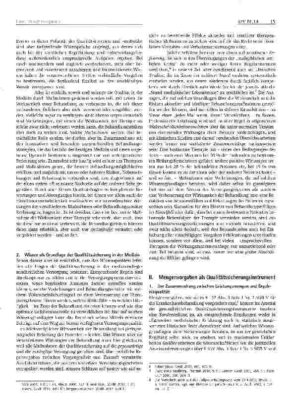 Vorschauseite 2: Mengenvorgaben als Elemente eines medizinisch-gesundheitlichen Qualitätsmanagements