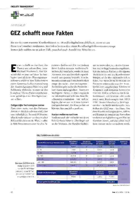 Vorschauseite 1: GEZ schafft neue Fakten