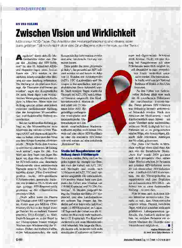 Vorschauseite 1: Zwischen Vision und Wirklichkeit