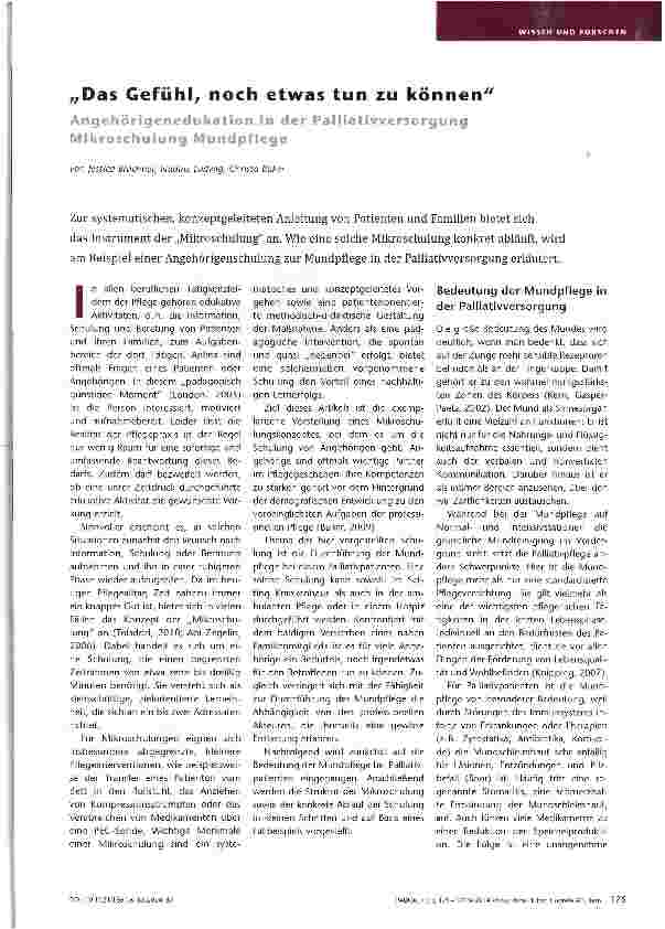 Vorschauseite 1: Das Gefühl, noch etwas tun zu können