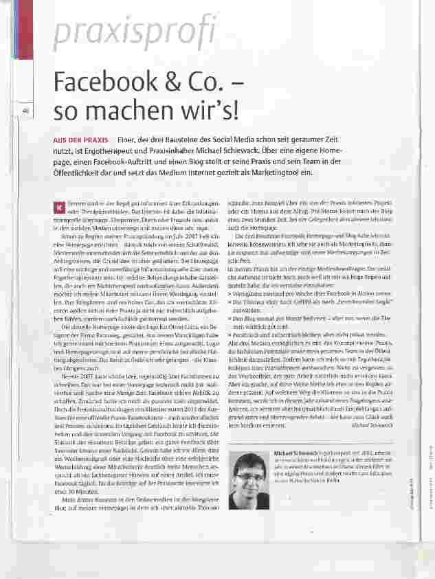 Vorschauseite 1: Facebook & Co. - so machen wirs!