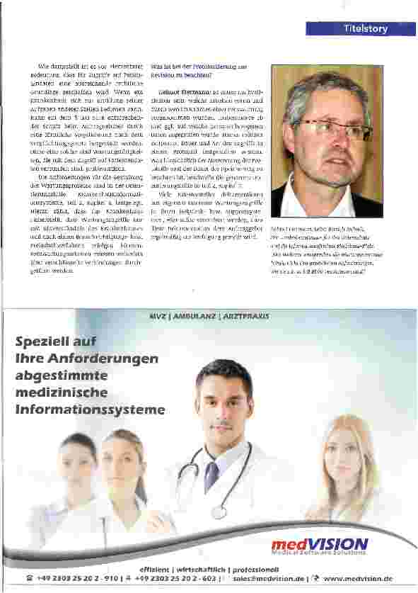 Vorschauseite 2: Risiko Fernwartung von IT-Systemen im Krankenhaus