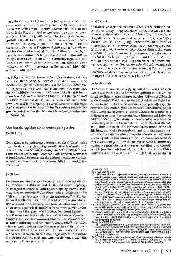 Vorschauseite 3: Der Mensch an der Grenze