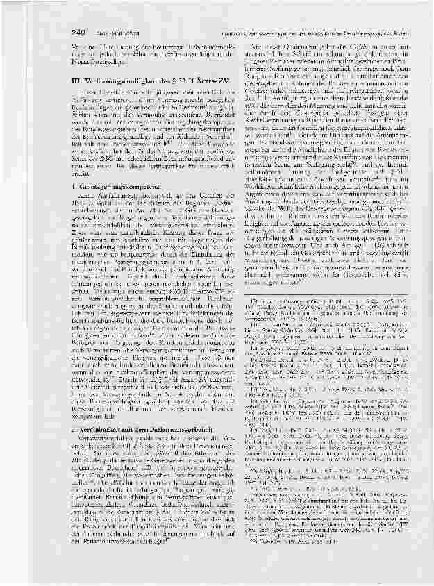Vorschauseite 3: Die vertragsarztrechtlichen Voraussetzungen der gemeinschaftlichen Berufsausübung von Ärzten nach § 33 Abs. 2 Ärzte-ZV