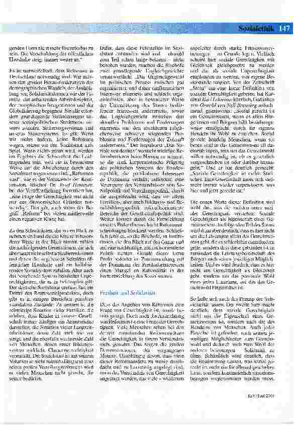 Vorschauseite 2: Soziale Gerechtigkeit ist nichts StatischesDie katholischen Bischöfe erheben die Stimme für einen zukunftsfähigen Sozialstaat