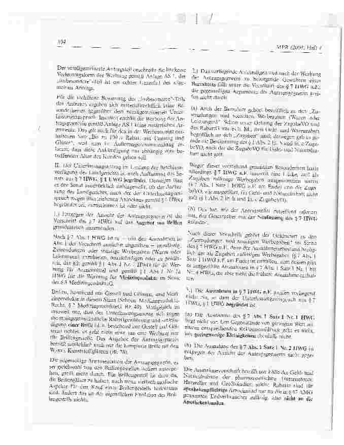 Vorschauseite 2: Barrabatte für Medizinprodukte. Entscheidung