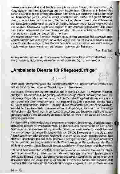 Vorschauseite 1: Ambulante Dienste für Pflegebedürftige