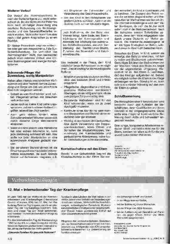 Vorschauseite 4: Pflegerische Aspekte der Surfactantbehandlung