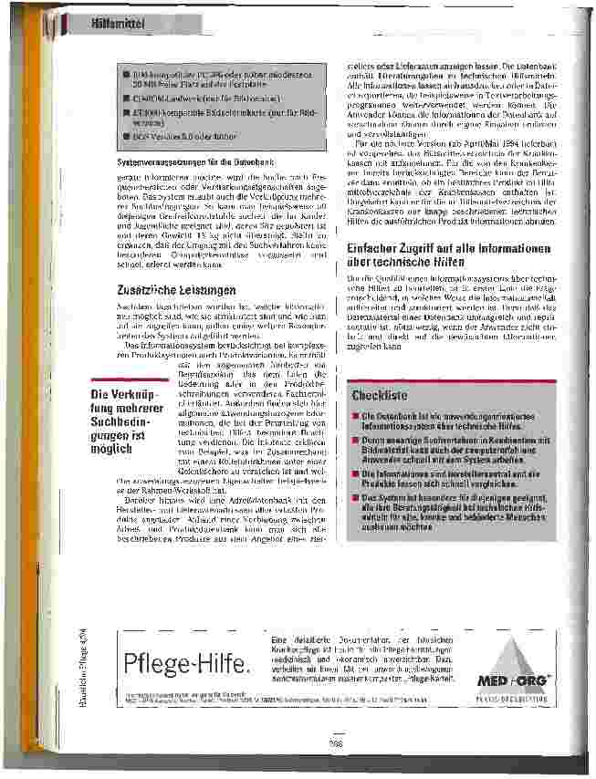 Vorschauseite 4: Markttransparenz Informationssystem über technische Hilfen für alte und behinderte Menschen