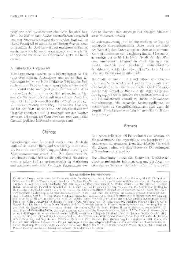 Vorschauseite 2: Der informierte Patient - Chancen und Grenzen -