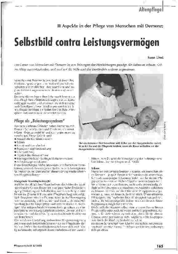 Vorschauseite 1: Selbstbild contra Leistungsvermögen