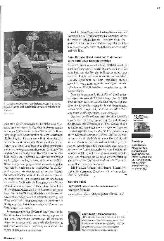 Vorschauseite 2: Rollstühle. Maßgeschneiderte Mobilitätshilfen