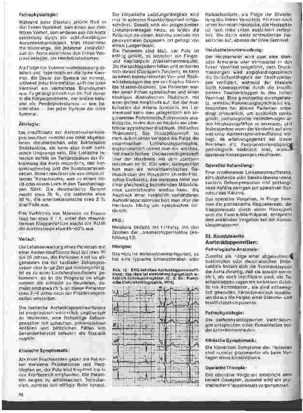 Vorschauseite 4: Das Herz 12.Folge: Erworbene Herzfehler, Klinik u. operative Therapie (II.Teil)
