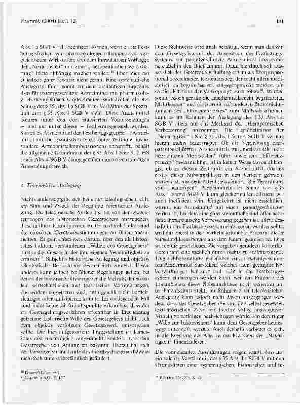 Vorschauseite 4: Bildung von Festbetragsgruppen der Stufe 2 für patentgeschützte Arzneimittel