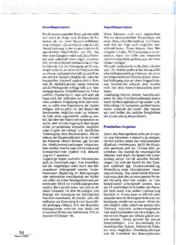 Vorschauseite 3: „Das wäre Ihr Preis gewesen: Schlaganfall nach 4, 5 Stunden - alles gelaufen?