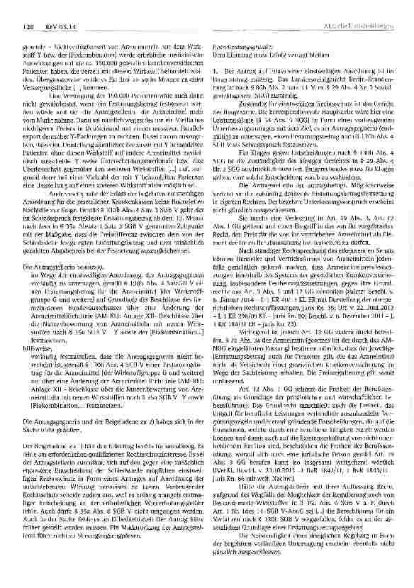 Vorschauseite 4: Krankenversicherungsrecht Nutzenbewertungen von Arzneimitteln im Bestandsmarkt nach § 35a Abs. 6 SGB V a.F.; 14. SGB V-ÄndG; Schiedstellenentscheidung