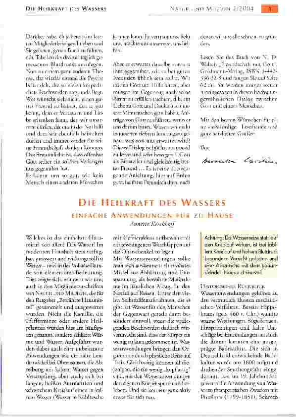 Vorschauseite 1: DIE HEILKRAFT DES WASSERS EINFACHE ANWENDUNGEN FÜR ZU HAUSE