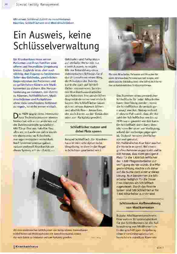 Vorschauseite 1: Ein Ausweis, keine Schlüsselverwaltung