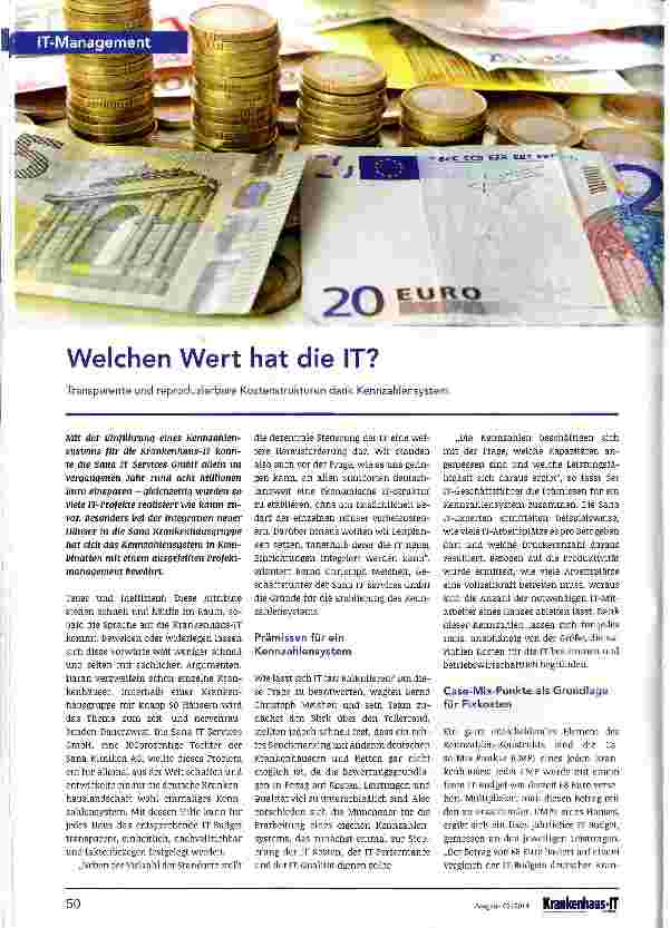 Vorschauseite 1: Welchen Wert hat die IT?