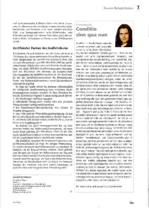 Vorschauseite 2: Belegte Qualität