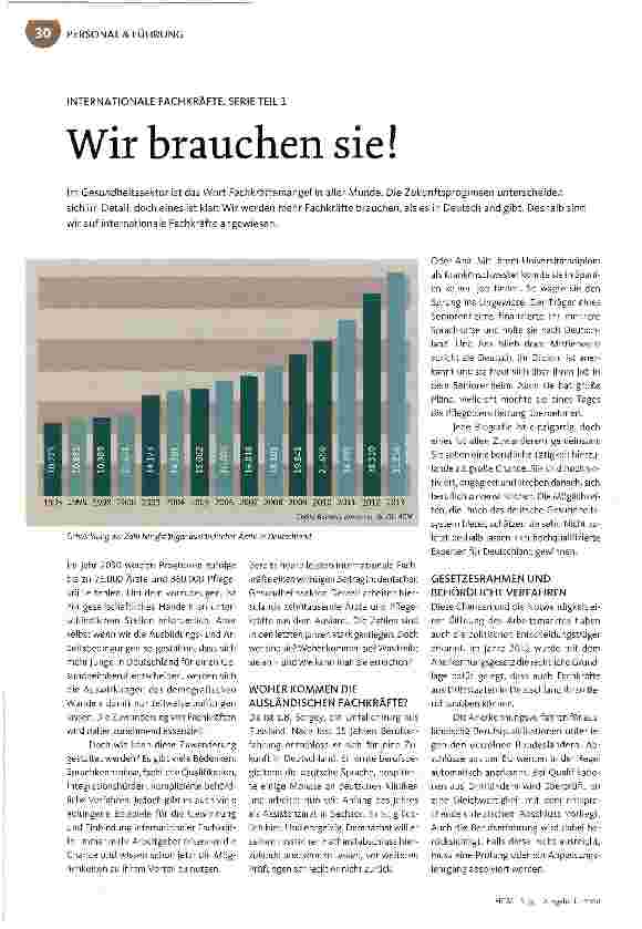 Vorschauseite 1: Wir brauchen sie!