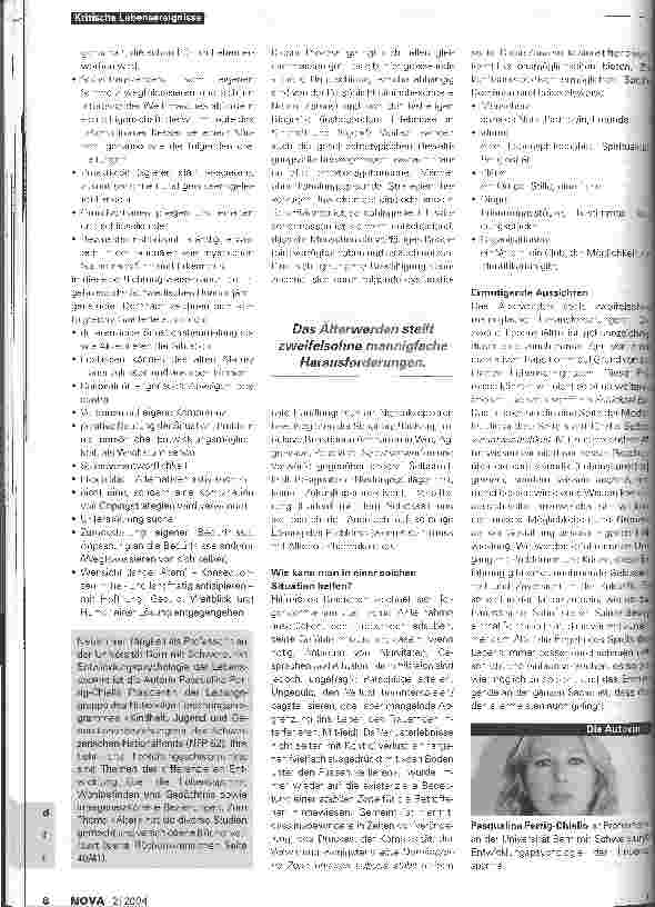 Vorschauseite 3: Kritische Lebensereignisse als Entwicklungschancen?