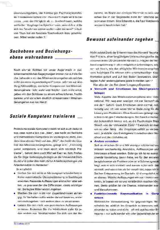 Vorschauseite 2: Das Miteinander gestalten