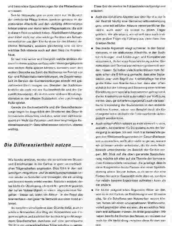 Vorschauseite 3: Die Caritas als LotseIn der Integrierten Versorgung kann die Caritas federführend Netzwerke gestalten