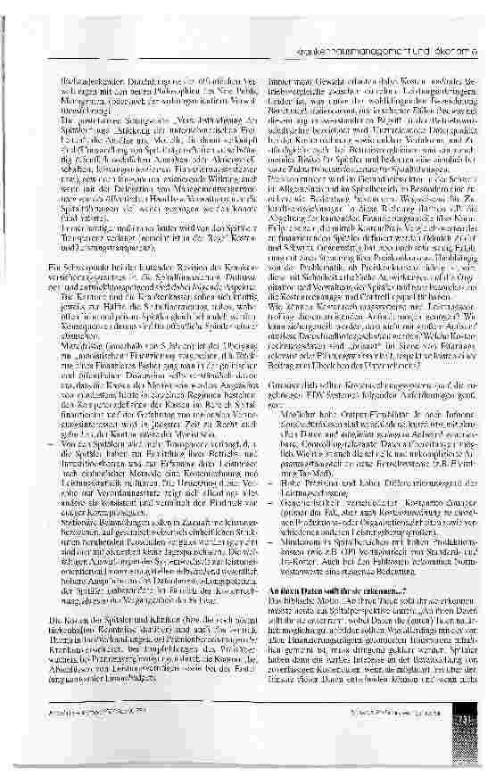 Vorschauseite 2: Implikationen aus der Verwendung von DRGs in einem leistungsorientierten Finanzierungsmodell