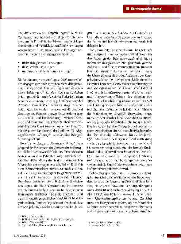 Vorschauseite 6: Der Grundsatz der persönlichen Leistungserbringung