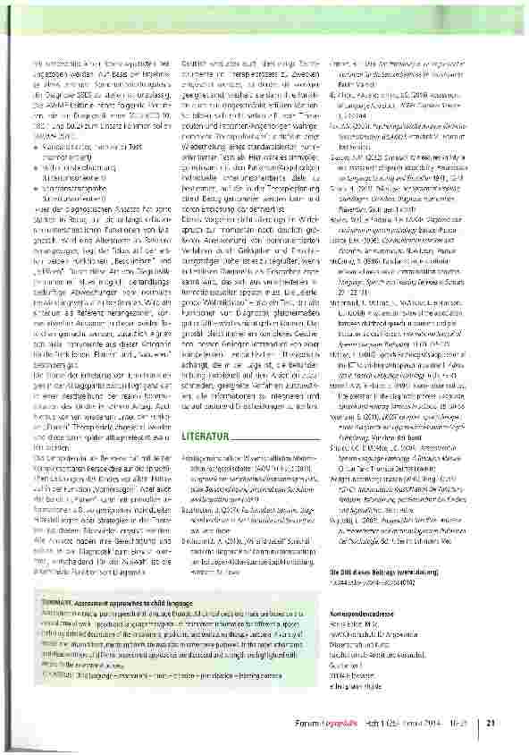 Vorschauseite 6: Diagnostische Ansätze im Bereich Kindersprache