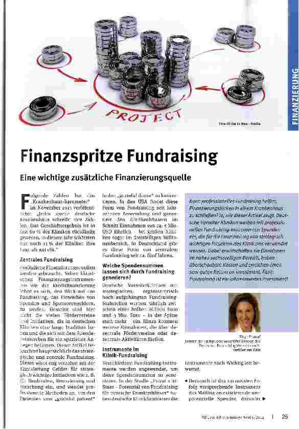 Vorschauseite 1: Finanzspritze Fundraising