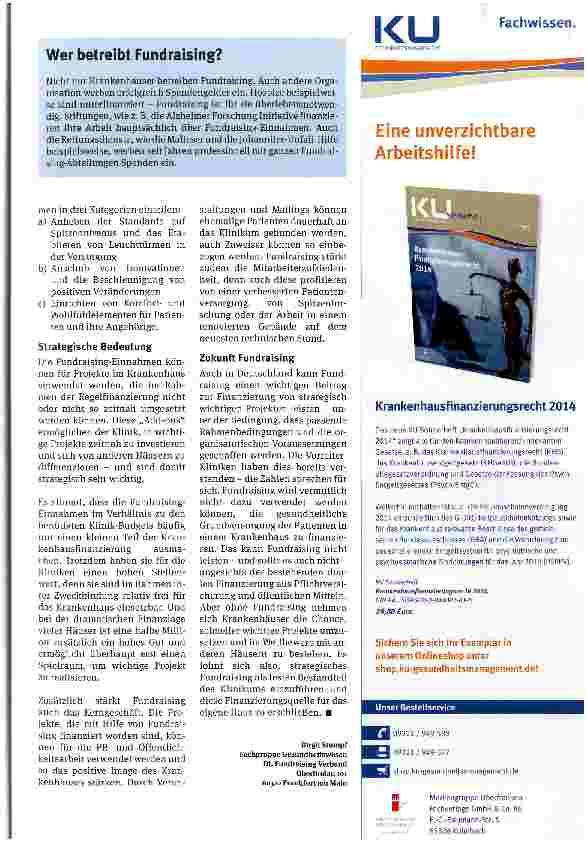 Vorschauseite 3: Finanzspritze Fundraising