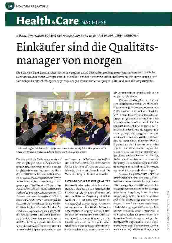 Vorschauseite 1: Einkäufer sind die Qualitäts-manager von morgen