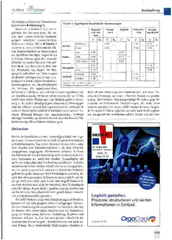Vorschauseite 4: Technologieauswahl im Krankenhaus