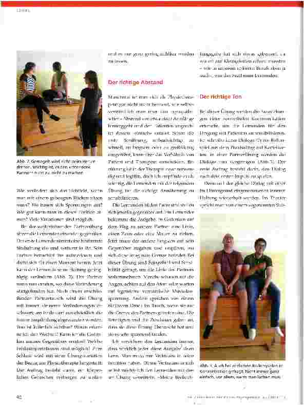 Vorschauseite 2: Theaterpädagogik in der Physiotherapieausbildung