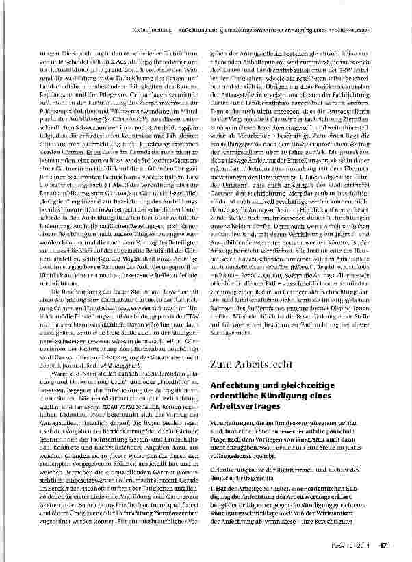 Vorschauseite 4: Missbrauchskontrolle bei Weiterbeschäftigungsanspruch
