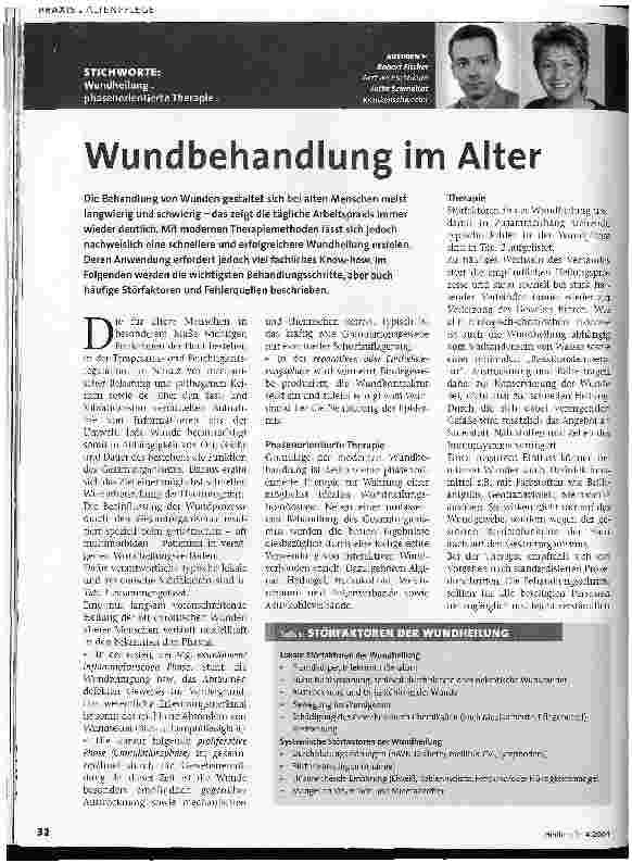 Vorschauseite 1: Wundbehandlung im Alter