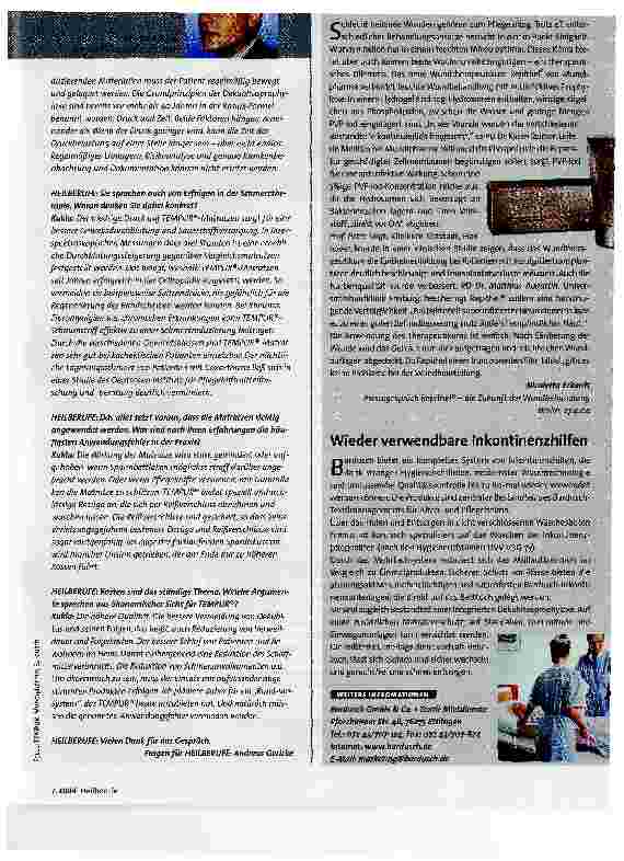 Vorschauseite 2: Schaumstoff im PflegebettProdukte in der Praxis