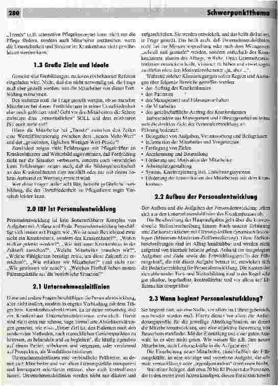Vorschauseite 2: Strategische Personalentwicklung im Krankenhaus Innerbetriebliche Führung (IBF)