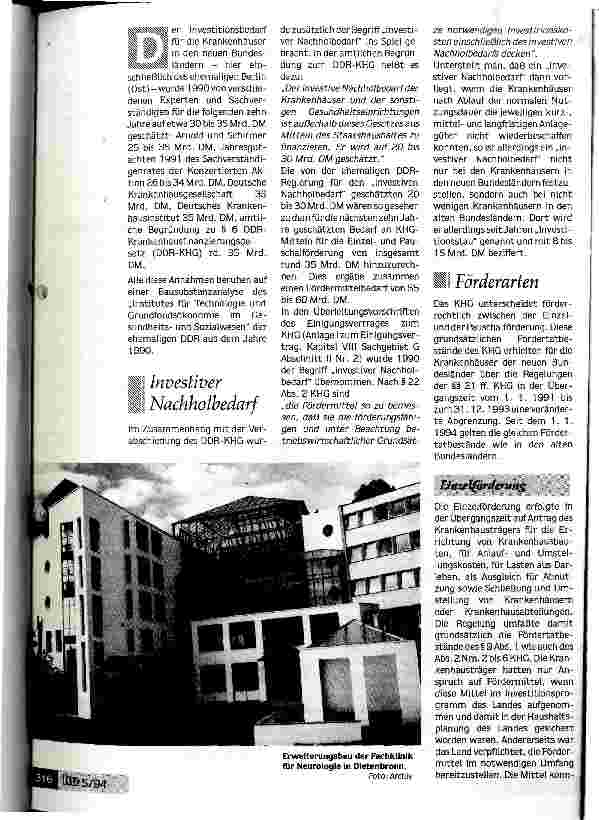 Vorschauseite 2: Investiver Nachholbedarf oder Investitionsstau? Alte und neue Bundesländer - Aktuelle Fragen