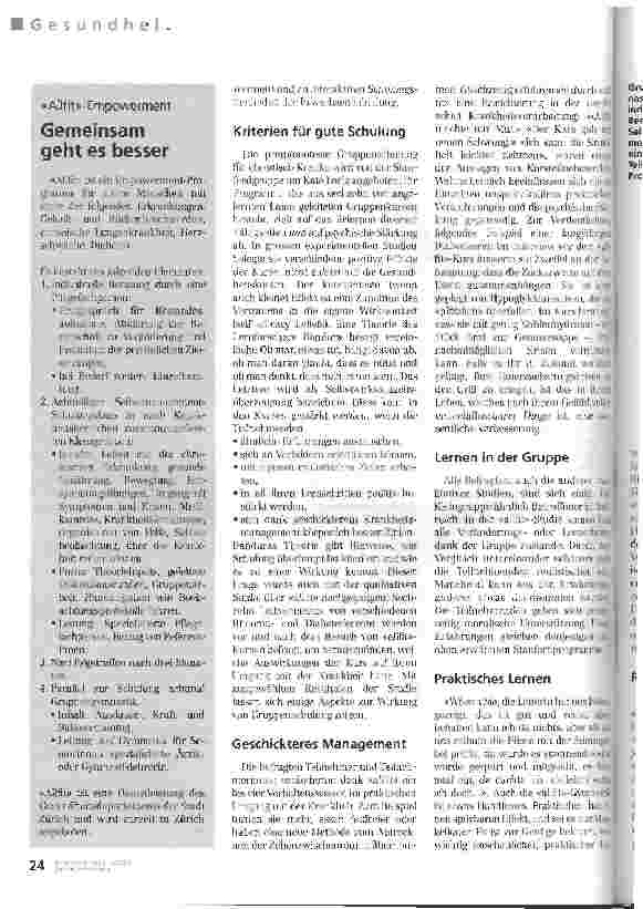 Vorschauseite 2: Leib und Seele turnen zusammen