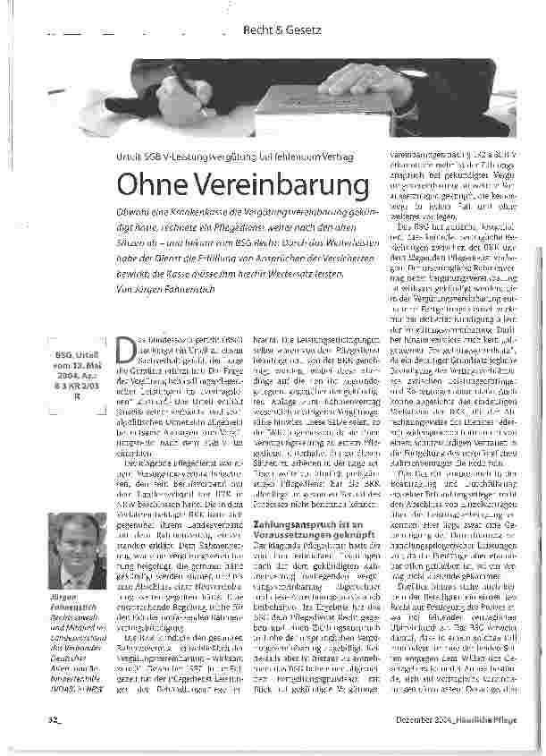 Vorschauseite 1: Ohne Vereinbarung