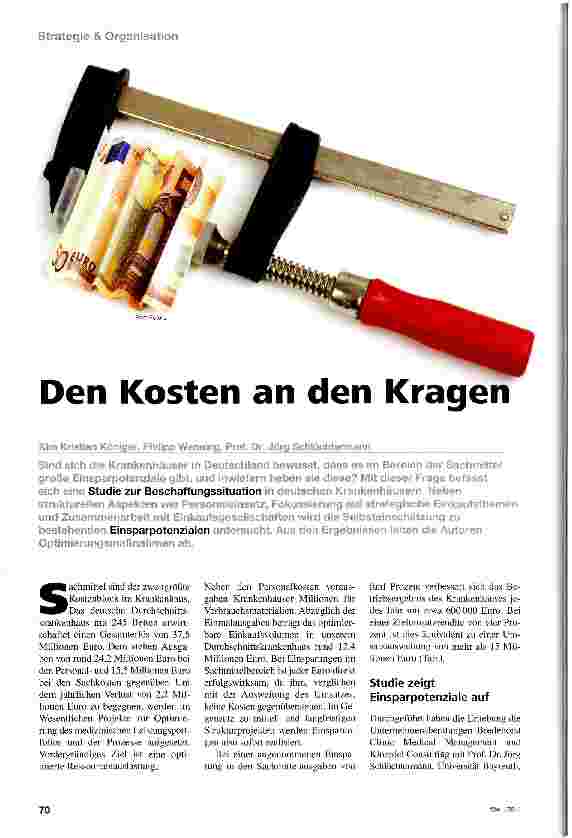 Vorschauseite 1: Den Kosten an den Kragen