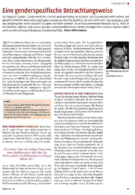 Vorschauseite 1: Eine genderspezifische Betrachtungsweise